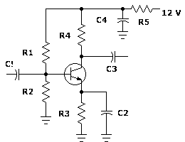 schematic of a class A amplifier