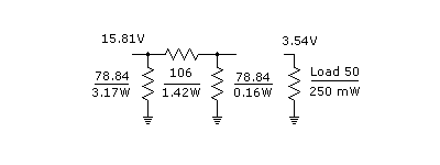 A practical example of a pi attenuator at work