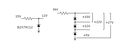 zener voltage regulation diodes