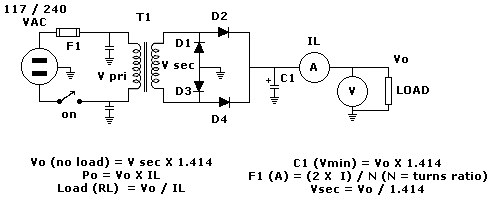 basic power supply schematic