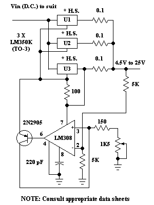 fixed regulator power supply schematic