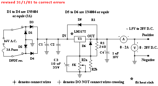 variable bench power supply schematic