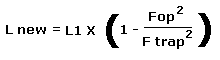 design formula for an harmonic trap filter