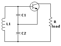 schematic of a collpitts oscillator