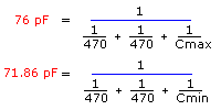 calculations for a series tuned colpitts or 
